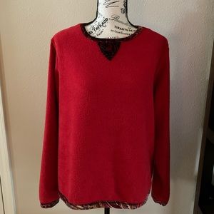 Coldwater Creek fleece sweatshirt